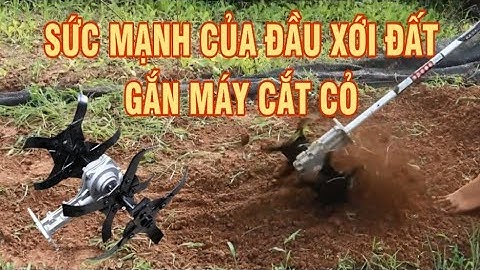 Đầu xới đất gắn máy cắt cỏ có xới đất hố cà phê được không? #dauxoidatmini #cauutreview
