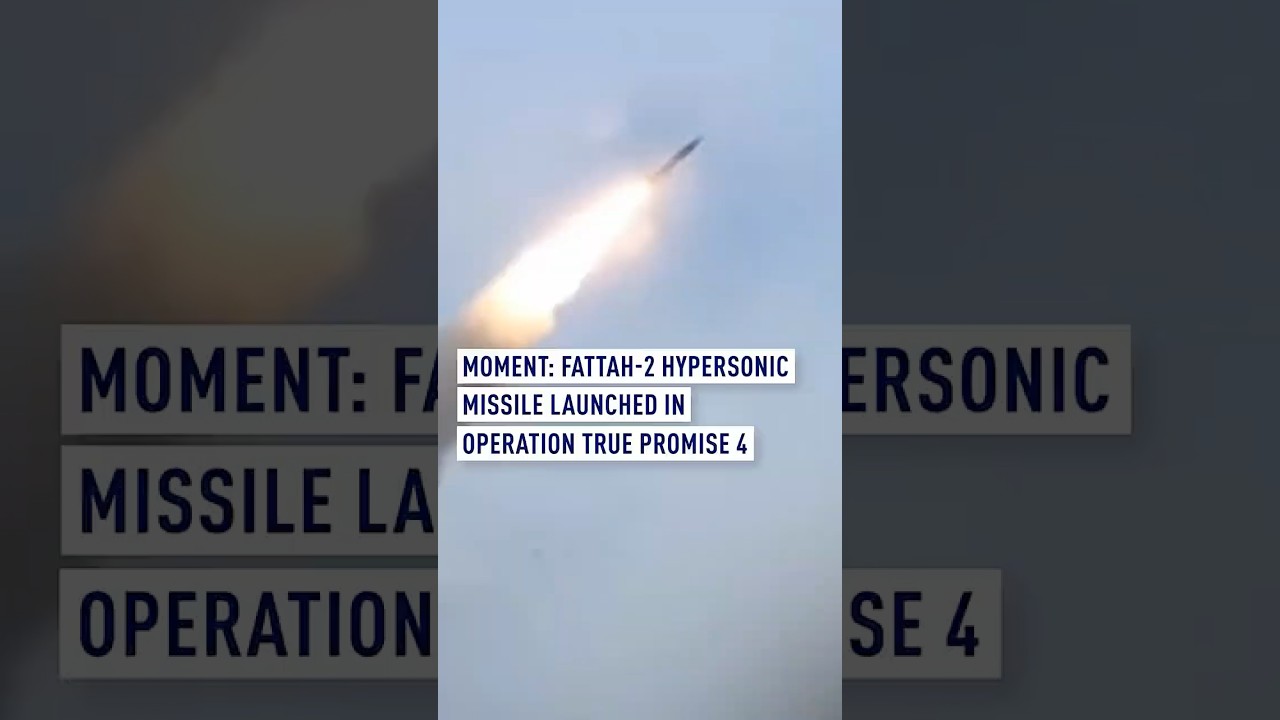 Iran's Fattah-2 hypersonic missile launched in Operation True Promise 4