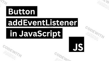 Button addEventListener in JavaScript #CodewithAmna