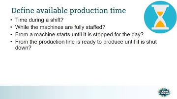 Productivity indicator - OEE