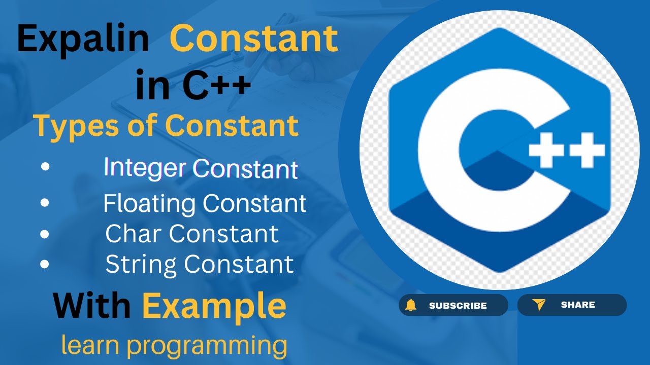 Explain Constant in C++ in Hindi | Types of Constant in Hindi ...