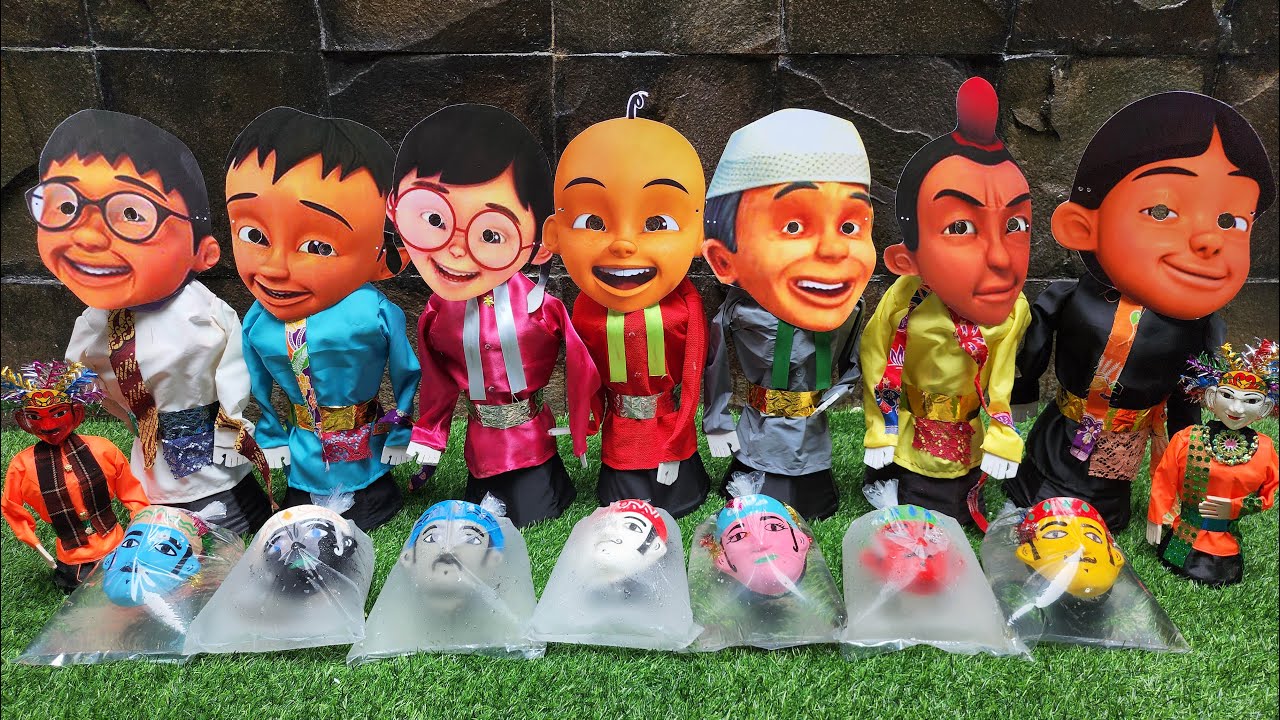 Pecahkan Es Untuk Copot dan Pasang Ondel Ondel Kepala Upin Jarjit Ipin Ehsan, Ondel Head Craft 375