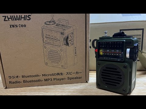 （珍しいラジオ） ZHIWHIS ZWS-700 ラジオ　再生スピーカー Amazon.co.jp: ZHIWHIS Bluetoothスピーカー BCL短波ラジオ MP3