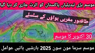 Today Weather Update l LA Nina MJO 2024 October November I Today Weather Pakistan l Mosam Ka hal