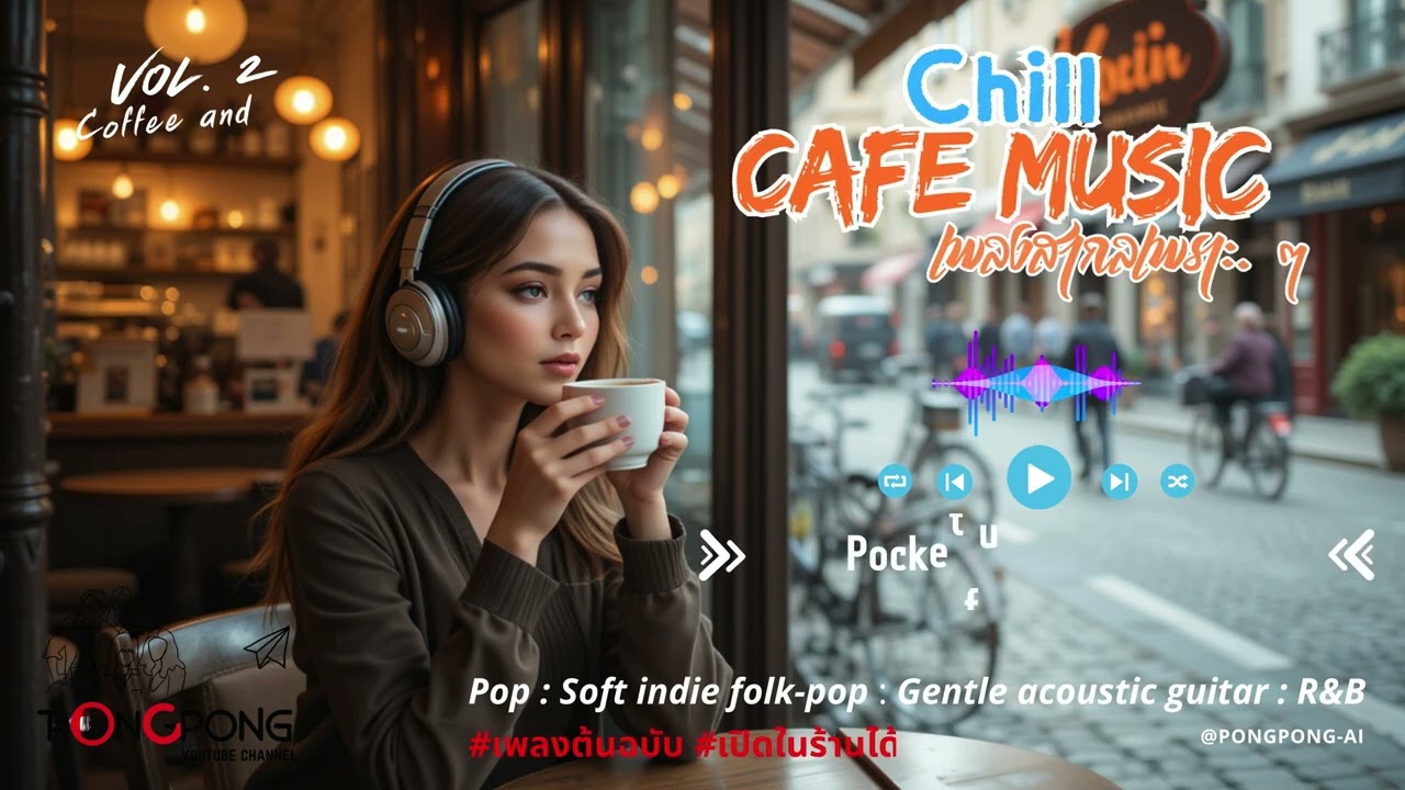 เพลง Cafe Chill  Song Set.2/เพลงสากลฟังชิลๆในคาเฟ่ #CafeMusic #ChillVibes #AcousticKpop #CoffeeTime