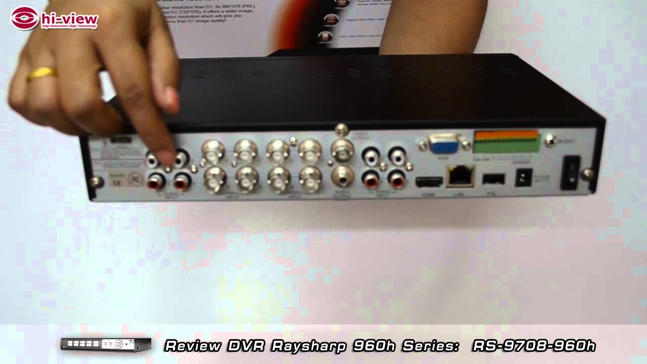 Review DVR Raysharp 960h series RS9708960H YouTube