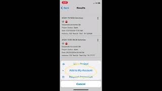 Mobile App   MGO   Adding Project to account screenshot 3