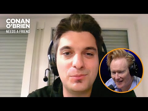 Conan does a fake ad for a real coffee shop in slovenia | conan o’brien needs a fan