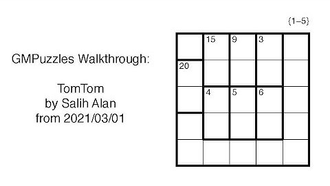 GMPuzzles - 2021/03/01 - TomTom by Salih Alan