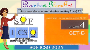 ICSO | SOF Cyber Olympiad |Class 4 | #icso #cyberolympiad #soficso #class4 #sofolympiad #ncoolympiad