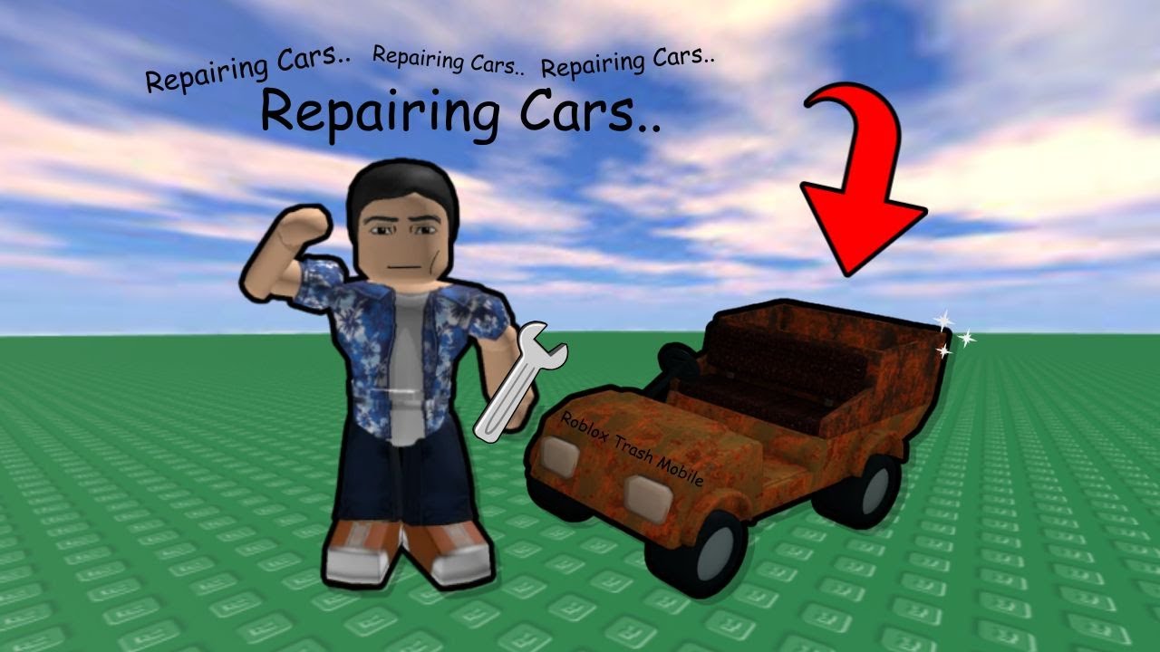 Repairing Cars in Roblox..