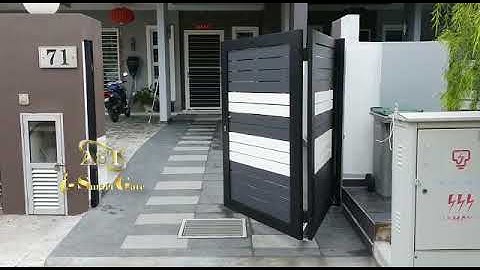 AST i-SmartGate Fully Aluminium Trackless Folding Gate with SW101TL Trackless System (Model: 1S-002)