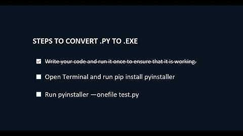 Convert any Python File into an Executable in 2 Minutes with Pyinstaller | .PY TO .EXE