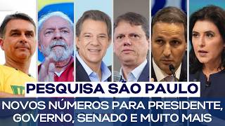 Information SÃO PAULO POLL: NEW NUMBERS FOR PRESIDENT, GOVERNOR, SENATE, AND MORE News