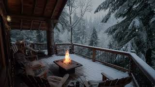 Warm Fireplace & Gentle Night Breeze | Fall Asleep Quickly