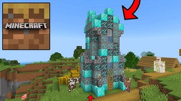 Minecraft Trial - The easiest way to get 1 STACK of DIAMONDS!! (64 diamonds near the VILLAGE)
