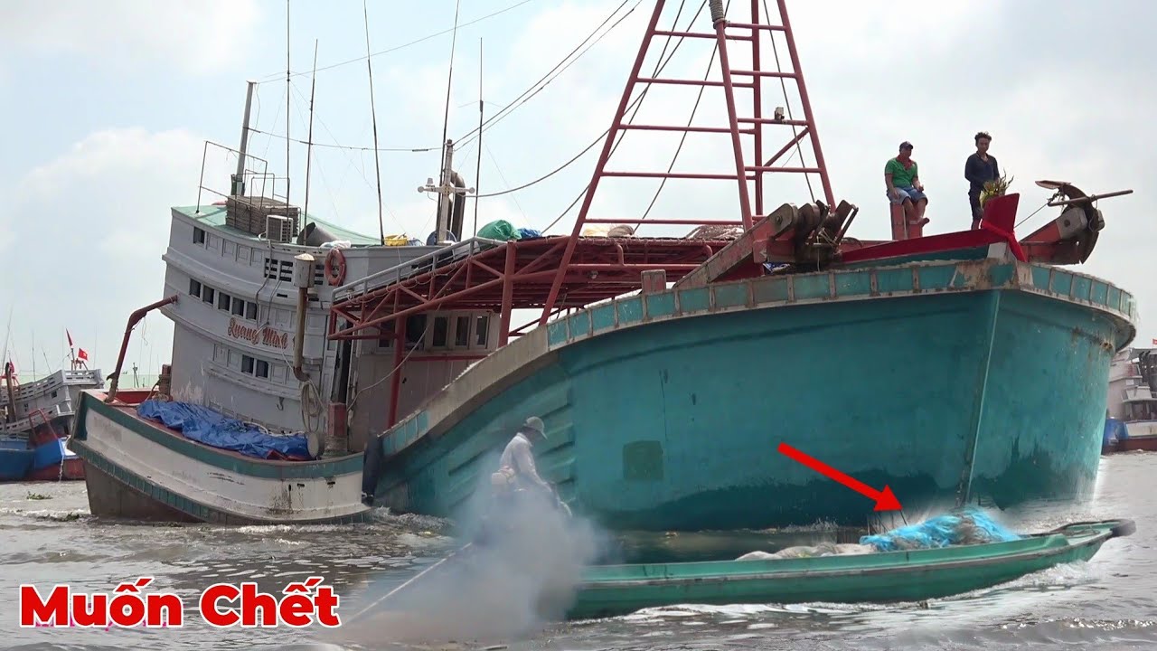 Nhiều Chiếc Tàu Có Thể TO Hơn 1 Căn Nhà Mà Rất Ít Khi Thấy Được Chạy Trên Sông Như Thế Này.