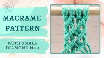Macrame Pattern with Small Diamond No.4