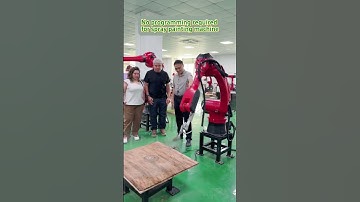 Spray robot#spray #spraypaint #robot #industrialrobot #sixaxisrobot #automated #robotarm #machine