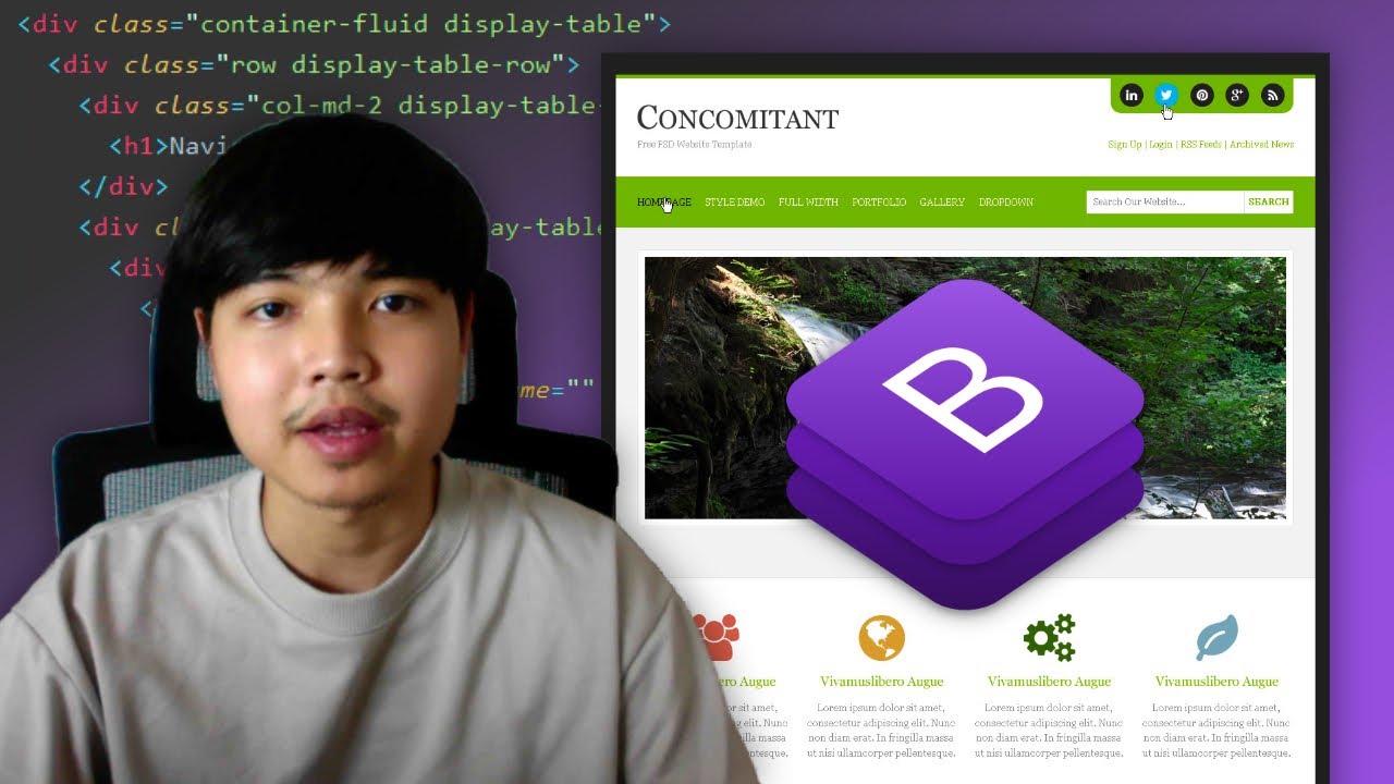 ปกแผนการสอน psd  Update 2022  สอนแปลง PSD to HTML ด้วย Bootstrap 4 ( Re-upload ) ?‍??