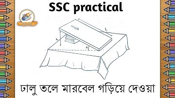 ঢালু তলের উপর গড়াতে থাকা বস্তুর গড় দ্রুতি নির্ণয় ব্যবহারিক চিত্র অংকন/SSC physics practical drawing
