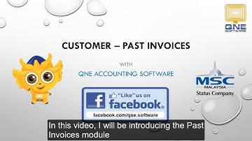 Customer - Past Invoices