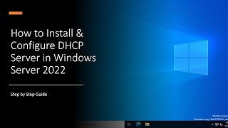 How to Install & configure DHCP Server in Windows Server 2022 !! Configure Scope!! Step by Step