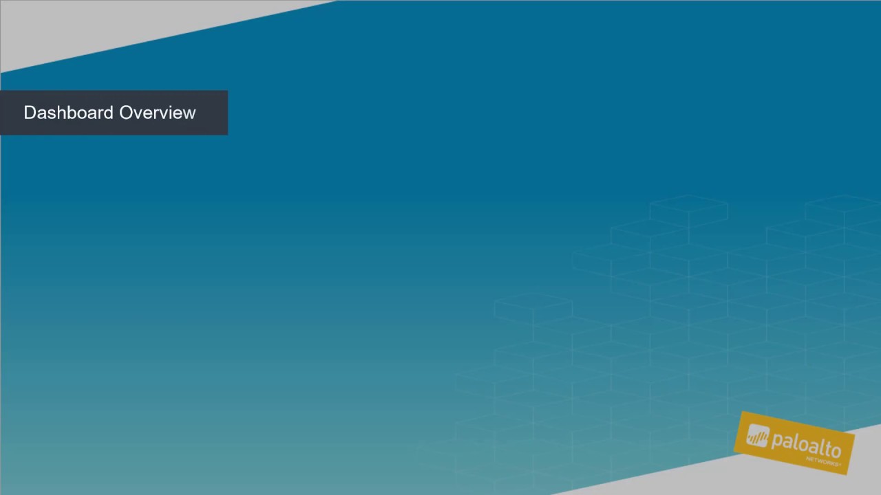 Dashboard Overview - Prisma Public Cloud (formerly RedLock) - YouTube