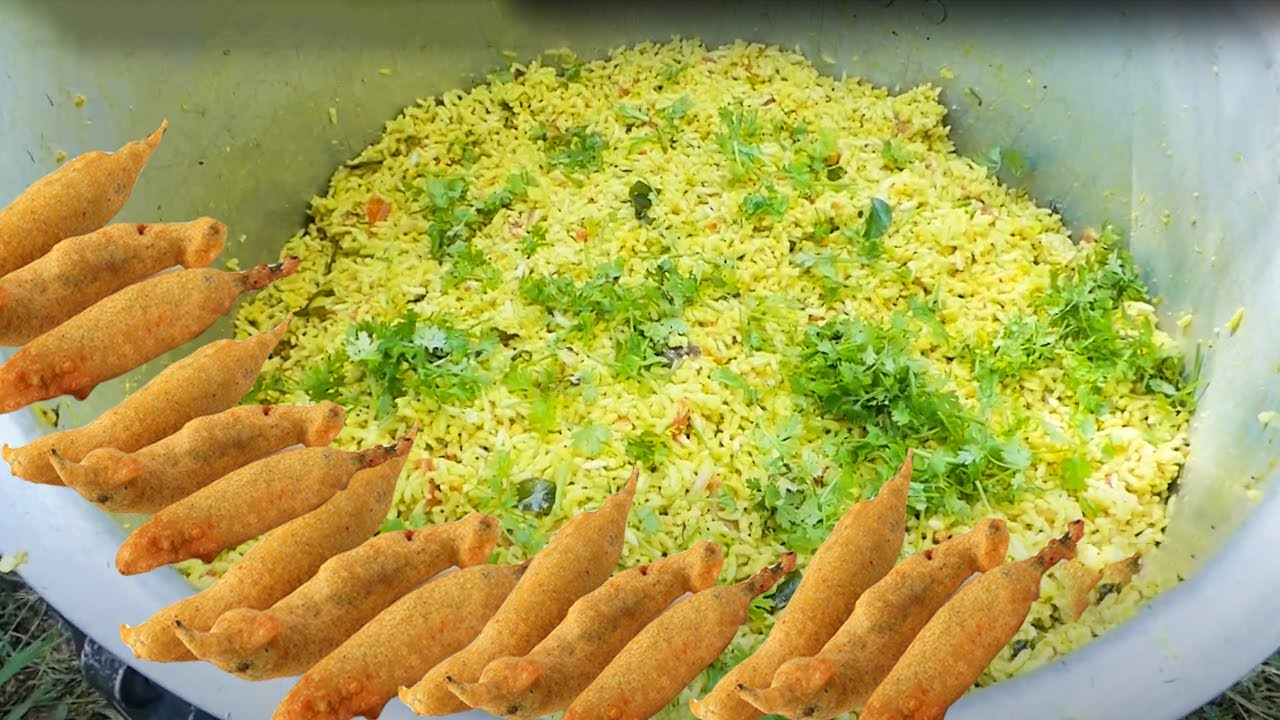 Puffed Rice Upma With Mirchi Bajji Recipe Restaurant Style | #StreetFood | KikTV Network