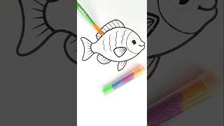 Fish ✨️❤️🐟❤️✨ #glitter #glitterart #colors #cute #shortsfeed