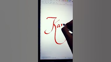 Kamna Name Calligraphy#art #shots#diy#shorts #artwithjayaditya#viral #viralshort #ink #subscribe