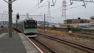 南武支線205系1000番台4編成　尻手駅進入