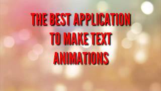 THE BEST APPLICATION TO MAKE TEXT ANIMATION VIDEOS screenshot 5