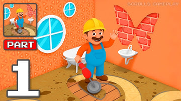 Home Restoration - Gameplay Walkthrough Part 1 - Renovate Build And Shine (iOS, Android)