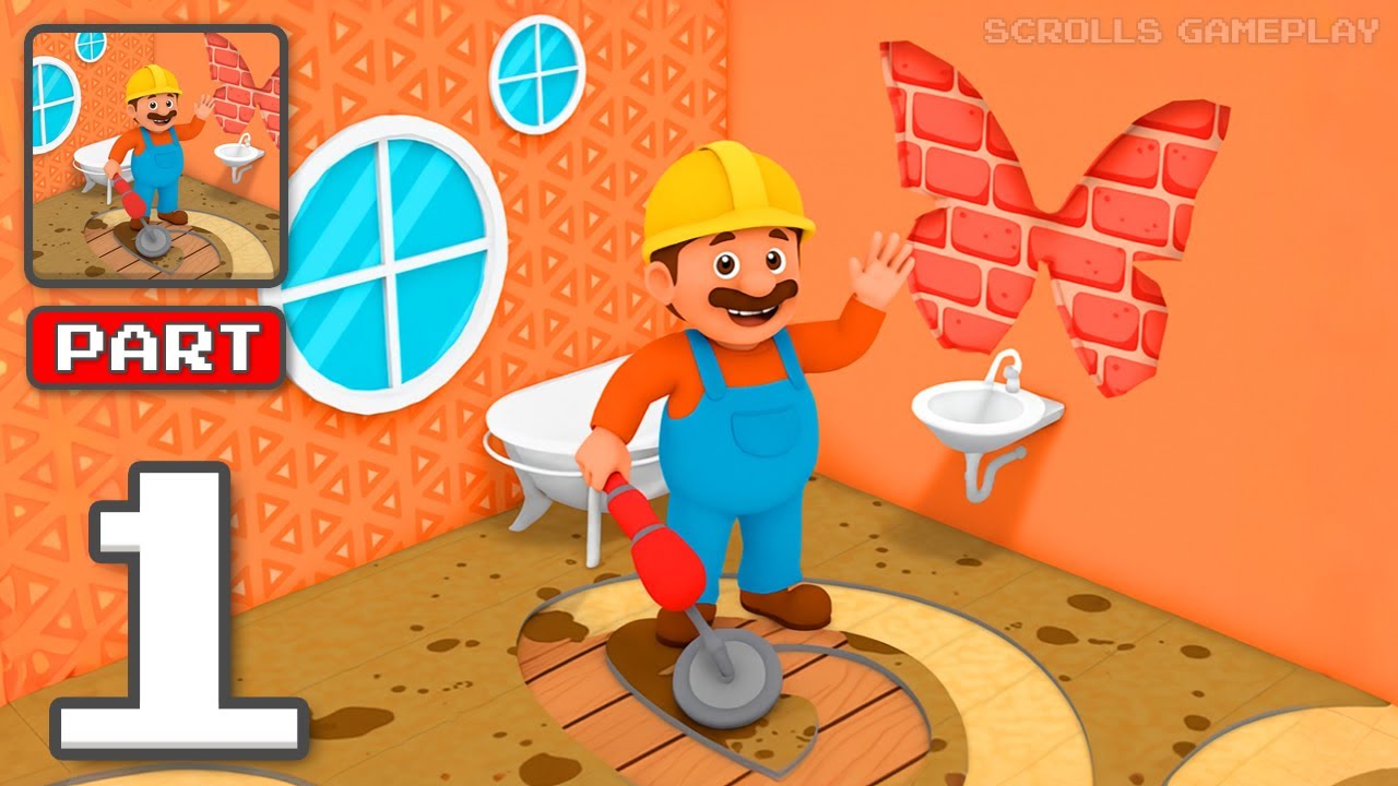 Home Restoration - Gameplay Walkthrough Part 1 - Renovate Build And Shine (iOS, Android)