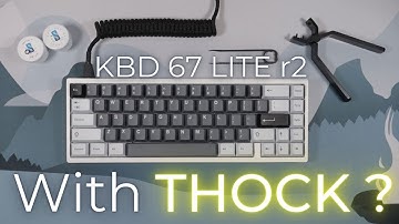 KBD67 Lite r2 review and build with NEW Gazzew LINEAR Thock Switches