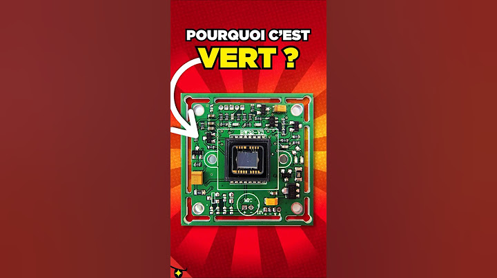 POURQUOI les CIRCUITS INFORMATIQUES sont VERTS ?