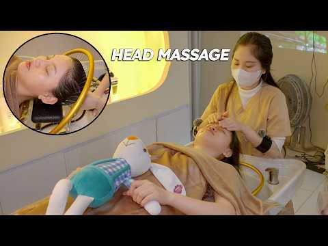 ASMR: $4 Water Head Massage in Da Nang 🇻🇳