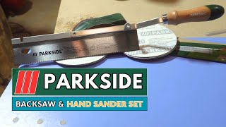 BACKSAW & HAND SANDER SET PARKSIDE