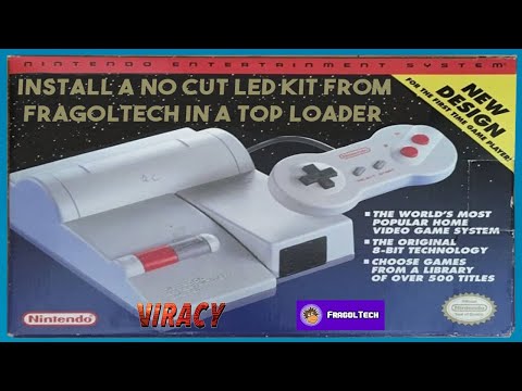 Installing a 'No-Cut LED Kit' from Fragoltech Into a Top Loader NES