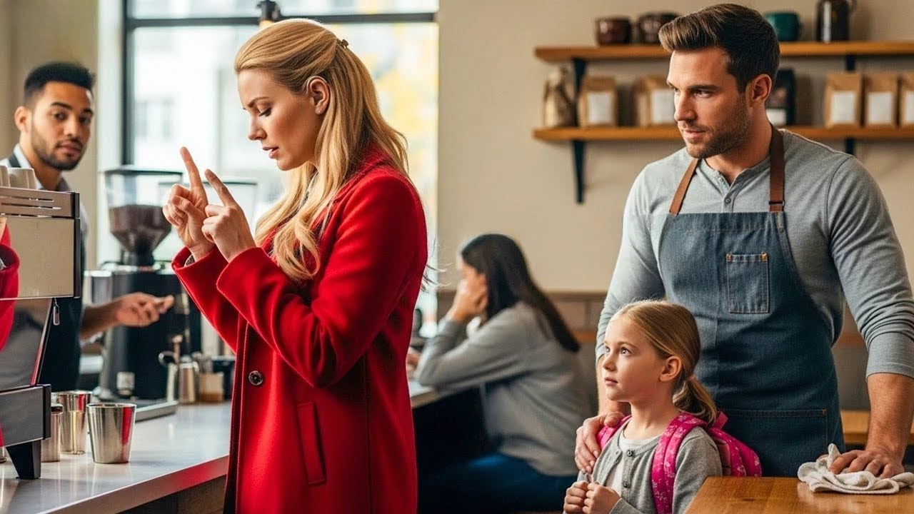 Mujer sorda no podía pedir café, hasta que un papá soltero le habló con señas