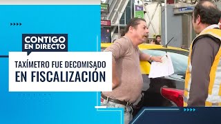 TAXISTA FURIOSO: Decomisaron taxímetro con sellos cortados en Estación Central  Contigo en Directo