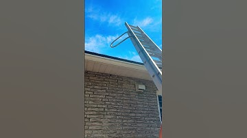 This Ladder Trick Makes Cleaning Gutters So Easy!