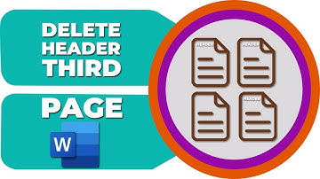 How to delete header from third page in word