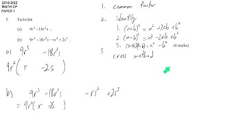 DSE maths core 2018 paper1 #05 factorization