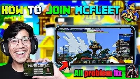 How to join mcfleet| mcfleet not join problem 100% fix