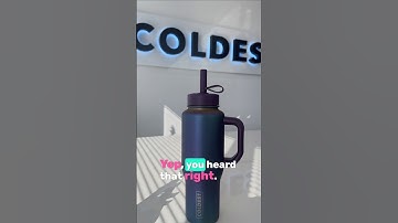 Water bottle that is leak proof and can stay cold up to 36 hrs. Get Coldest Limitless today 😍