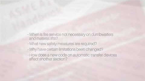 Introduction to Elevator Code Updates, Part 7: Dumbwaiters and Material Lifts