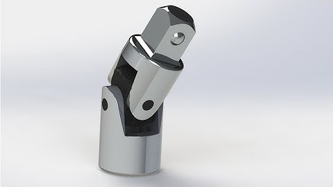SolidWorks A Tutorial #174:Universal Joint adv.  assembly