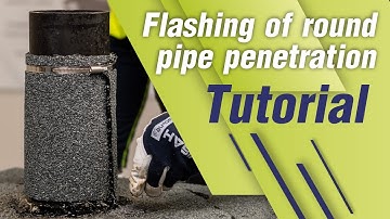 Round roof penetration flashing - Instructional video.